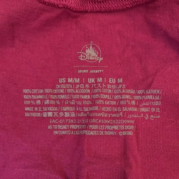Pink Long Sleeve Women’s Walt Disney World  Spirit Jersey  size M - Picture 4 of 4